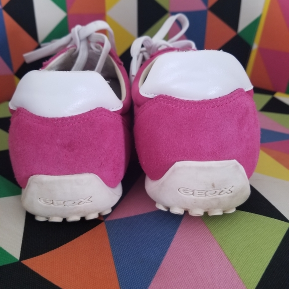 ***SOLD***Geox D Snake pink suede sneakers running shoes - Picture 3 of 6